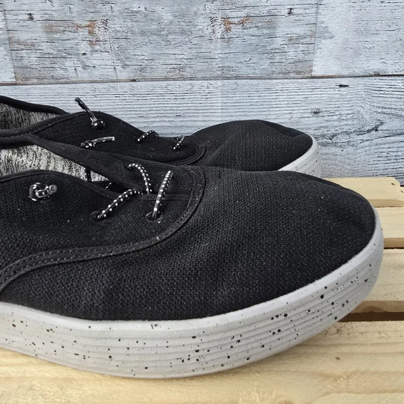 Hey Dude Conway Sport Mesh Slip On Sneakers White Black Speckles Mens Size 11 - Picture 6 of 11